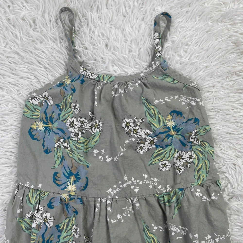 Patagonia Dress Girls Large Gray‎ Aloha Spirit Pataloha 100% Organic Cotton L